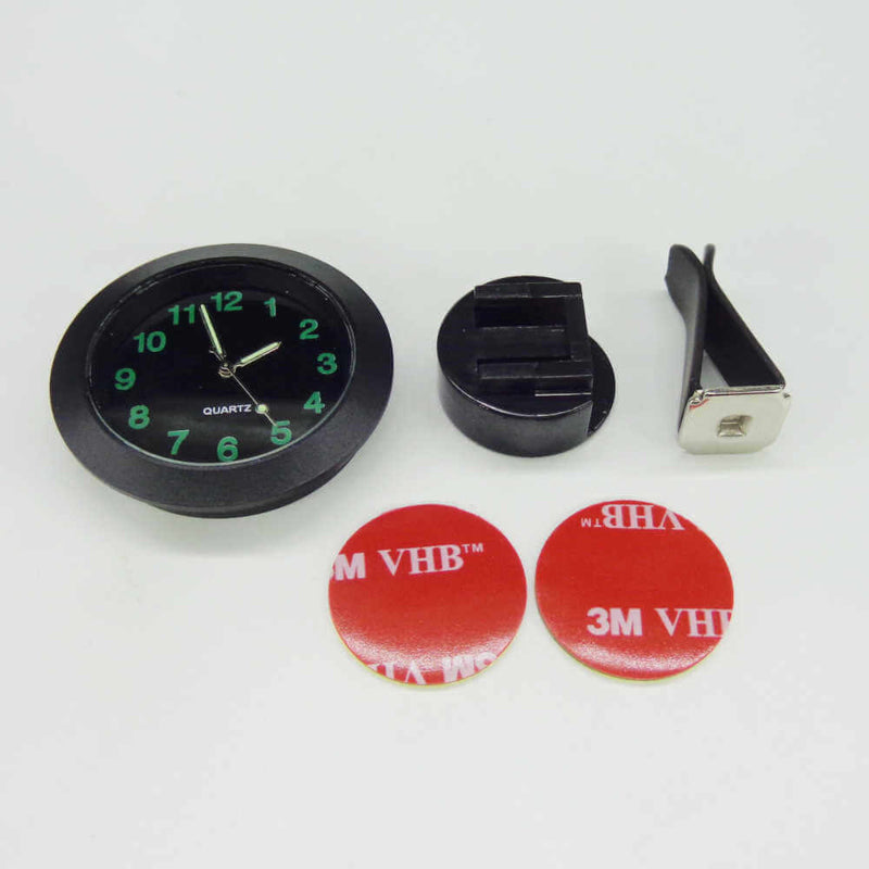 Auto gauge clock with clip car styling