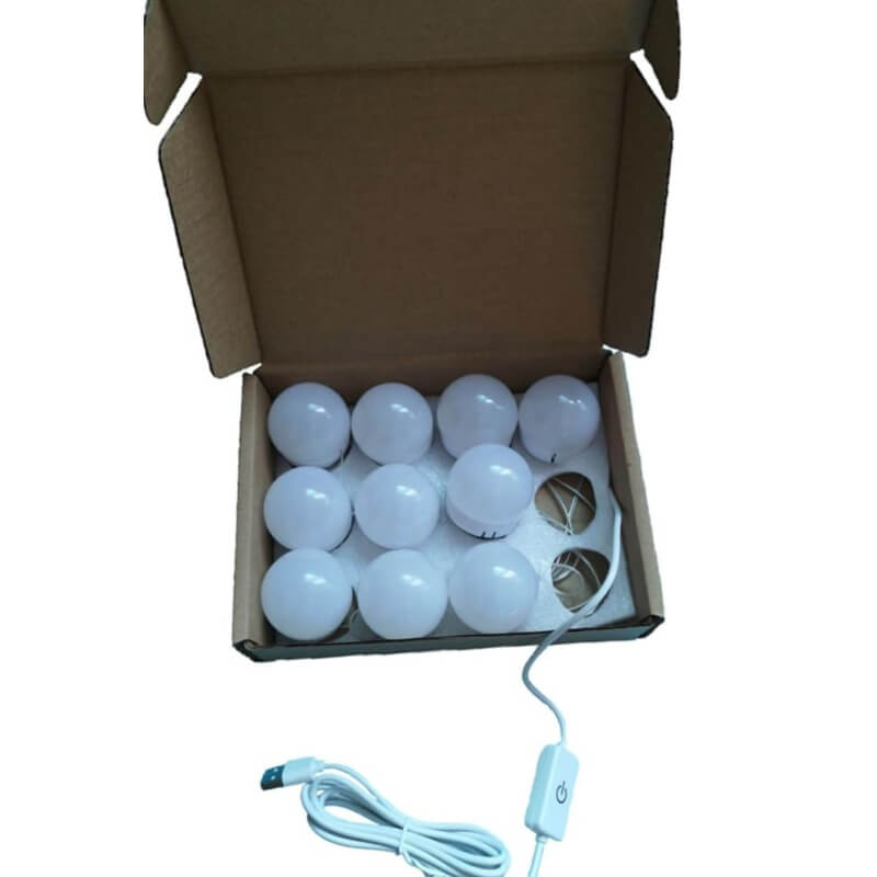 Light bulbs for makeup dressing table