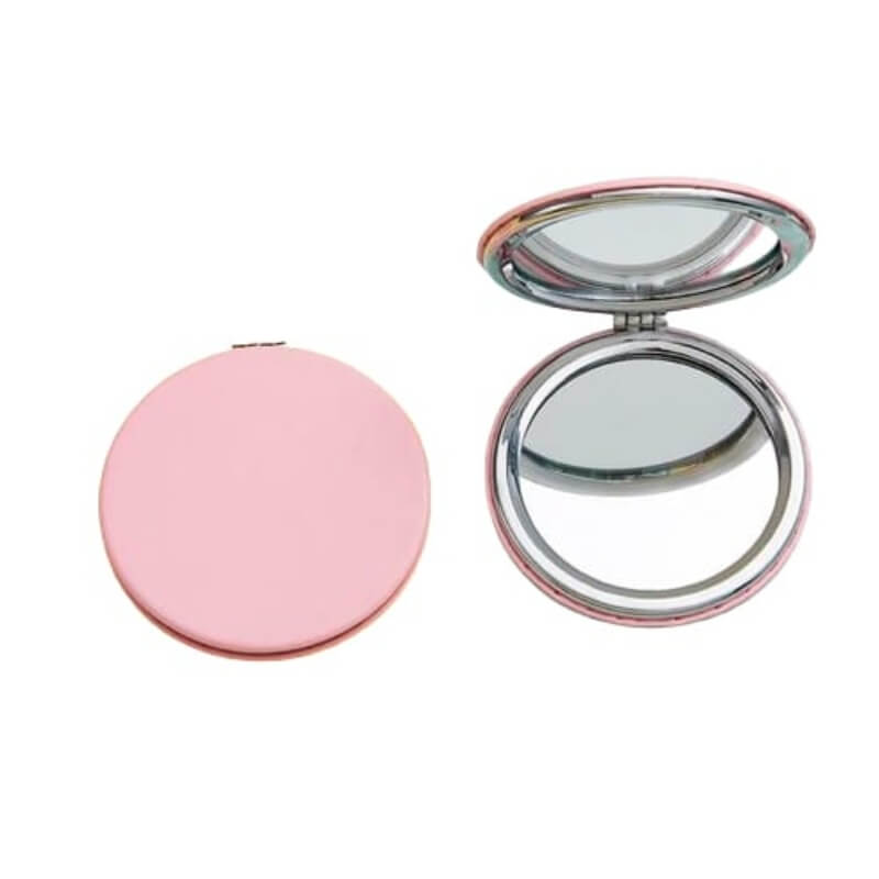 Mini pu makeup mirror magnify