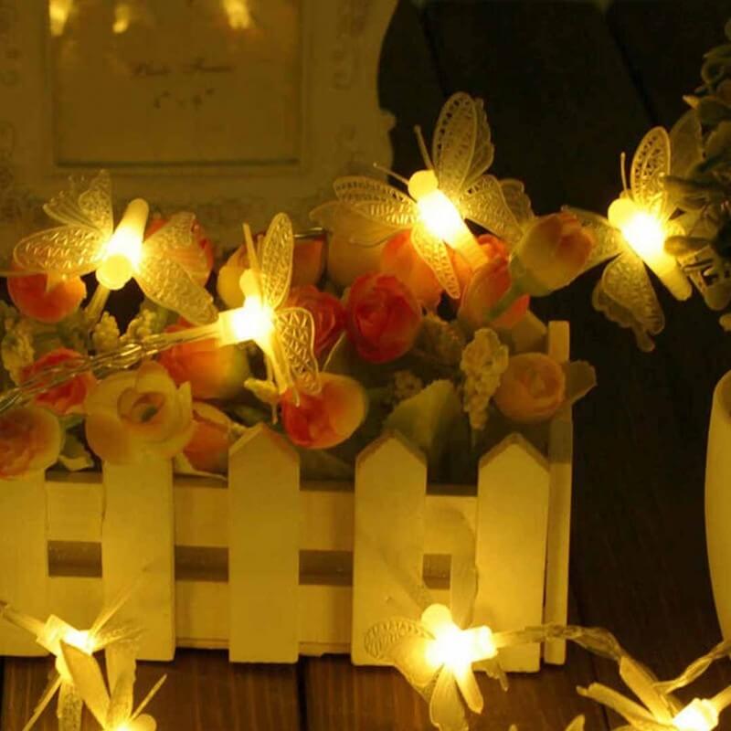 10 led butterfly fairy lights