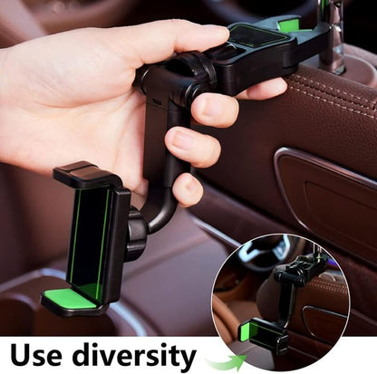 360 car multifunctional rearview mirror phone holder