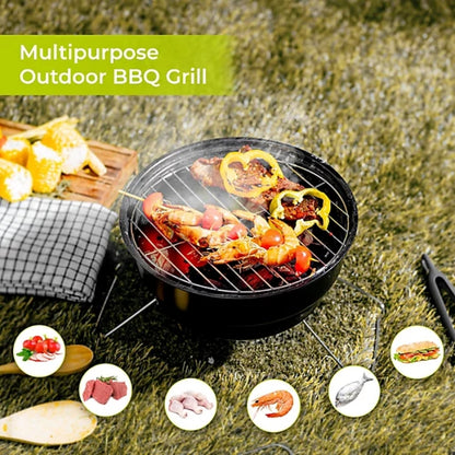 Double round bbq grill