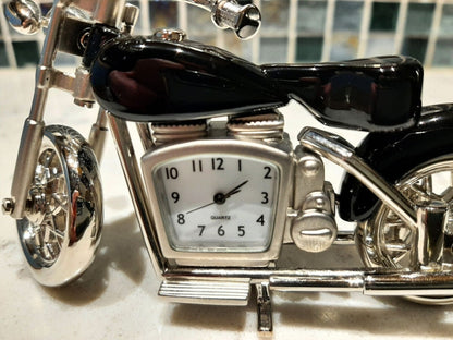 Limited edition antique harley timepiece desk clock