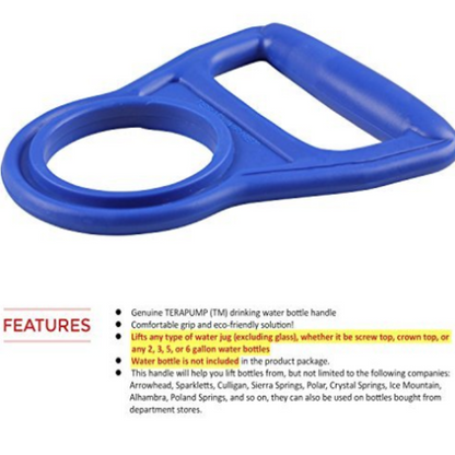 Drinking water bottle handle _ blue (2 pack)