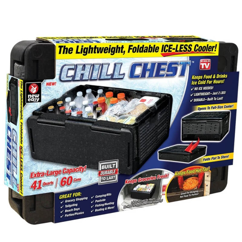 Chill cooler car insulated box - black