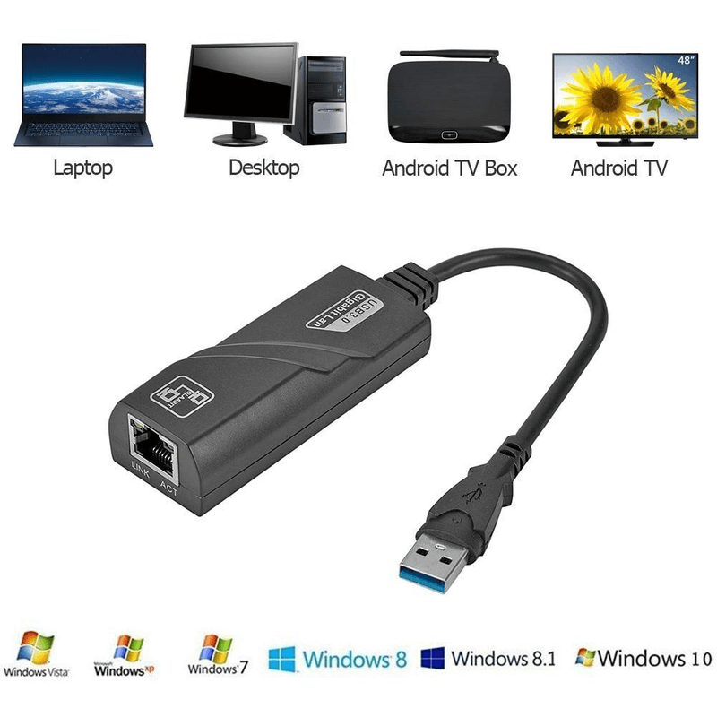 Usb 3.0 gigabit adapter usb to rj45 lan network card