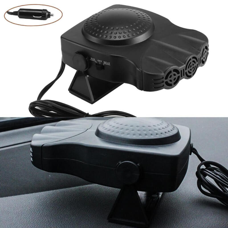 150w portable car heater 2 in 1 defroster defogger