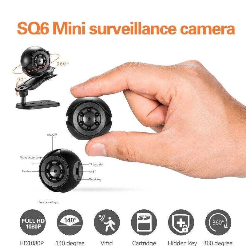 Sq6 mini surveillance camera 1080p night vision